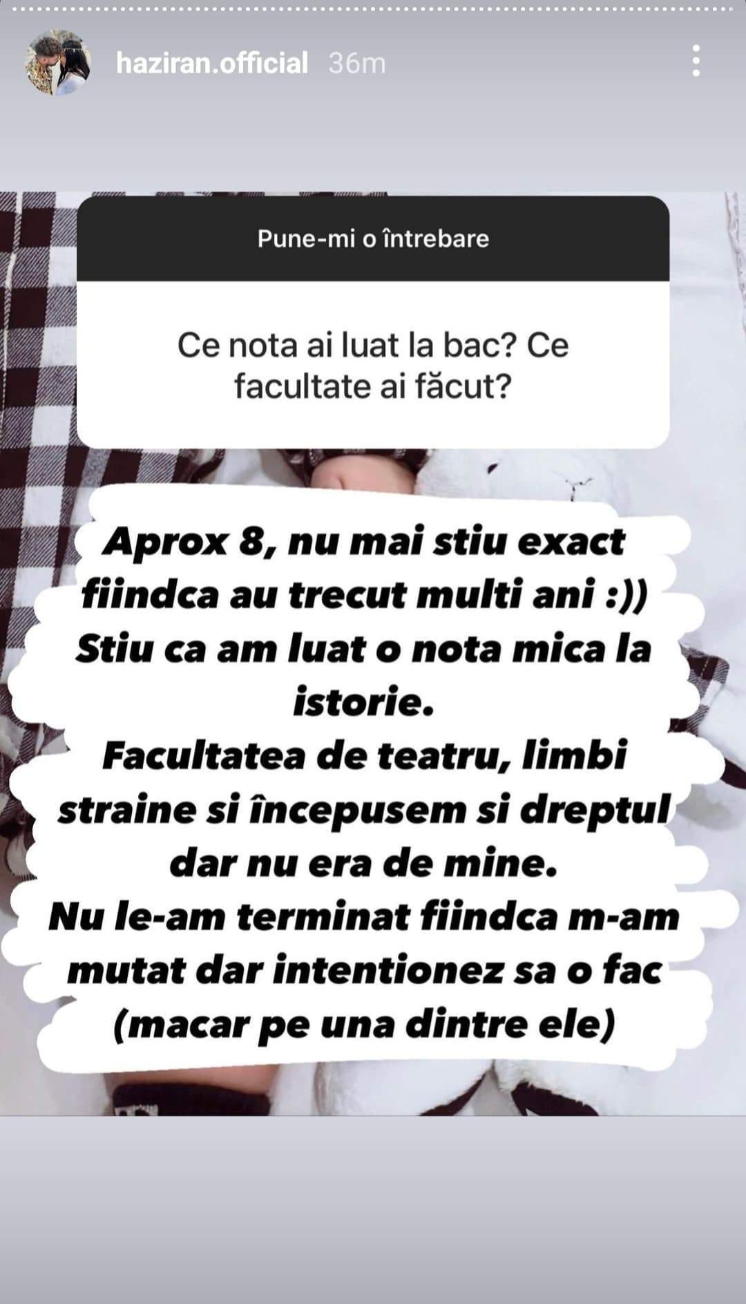 Ce notă a luat Haziran la Bacalaureat. Soția lui Luis Gabriel și-a surprins fanii: „Au trecut mulți ani” / FOTO