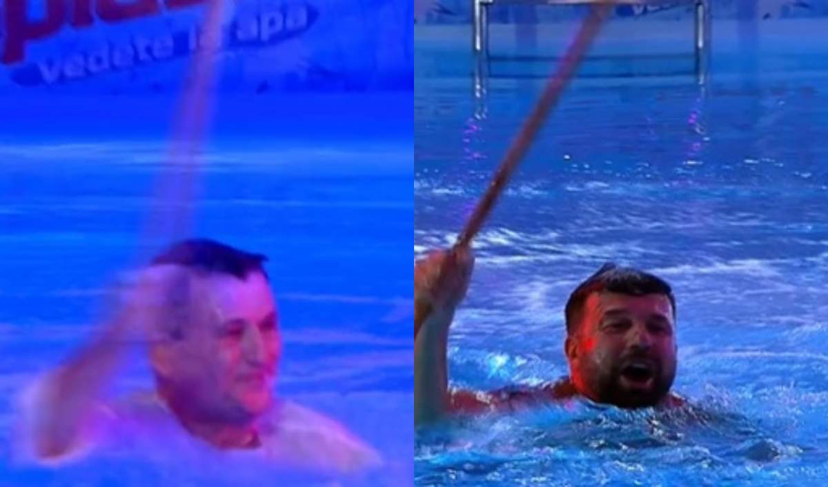 Nea Mărin și Edi Stancu, săritură spectaculoasă la Splash! Vedete la apă. Cei doi au făcut saltul pe muzică populară/ VIDEO
