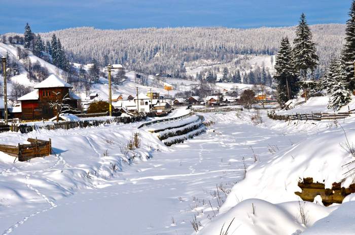 Peisaj de iarnă din Bucovina
