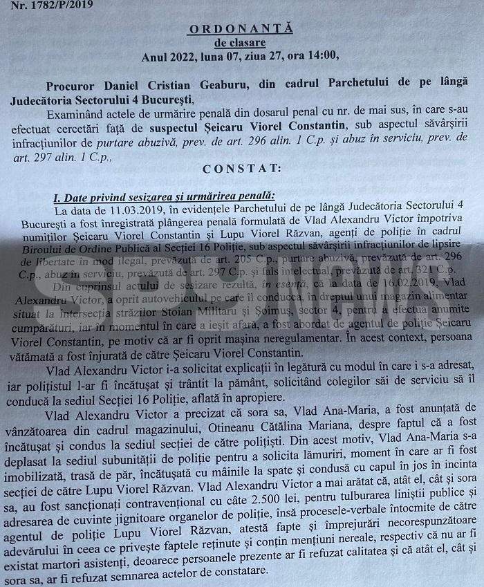 „Brigada torționarilor” de la Secția 16, încă un dosar rezolvat la parchet / Agresiunile, umilințele și amenințările comise de polițiști „nu sunt prevăzute de legea penală”