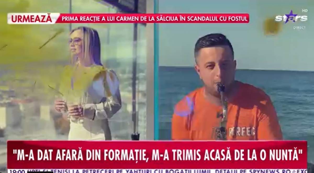 Carmen de la Sălciua, scandal cu fostul iubit, saxofonistul din trupă! Declarațiile care o vor înfuria pe artistă: "M-au lăsat fără serviciu ..."