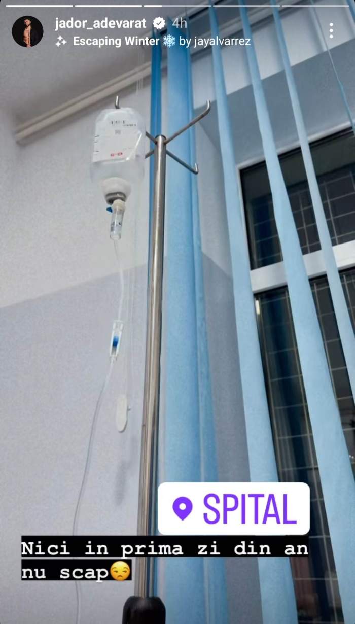 Jador, la spital de Revelion! Artistul a început noul an cu stângul: ”Nu scap” / FOTO