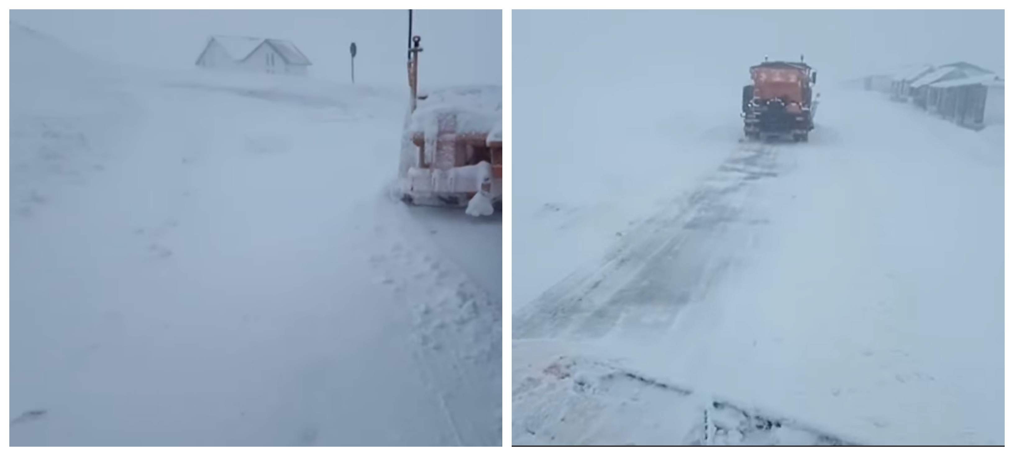 Stațiunea din România unde stratul de zăpadă are jumătate de metru după o singură zi de ninsoare. Iarna e în toată regula aici / FOTO