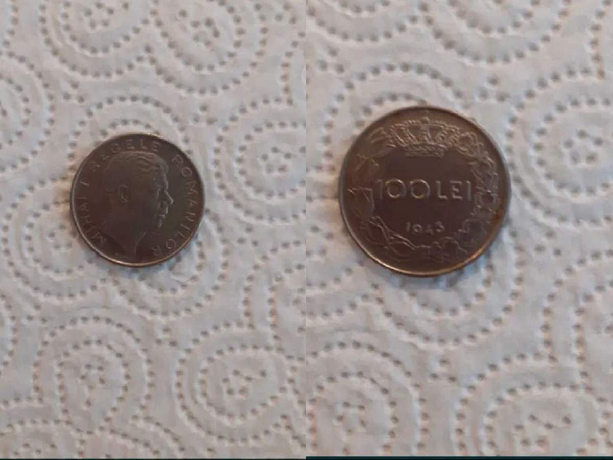 Moneda de 100 de lei care se vinde cu 16.000 de lei pe OLX