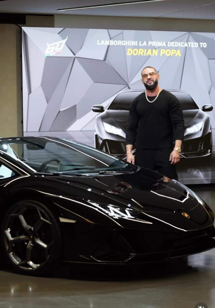 Cât costă Lamborghini-ul lui Dorian Popa. Prețul incredibil plătit pe bolidul de lux! Artistul a avut și reducere / FOTO