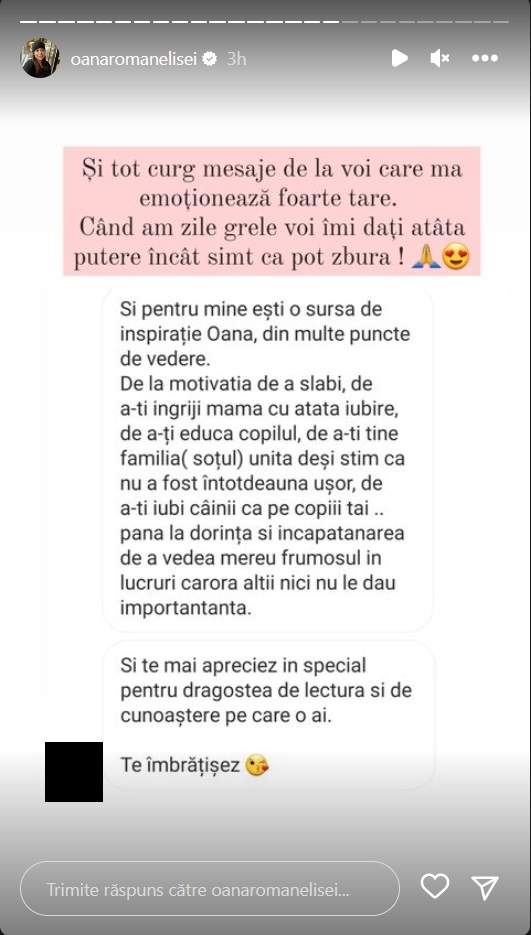 Oana Roman, cu ochii în lacrimi pe Instagram. Ce le-a mărturisit vedeta: „M-a emoționat tare…”