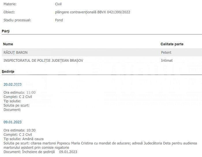 Femeie dusă cu duba la tribunal, în dosarul unui impresar celebru / Martora a refuzat să se prezinte la proces