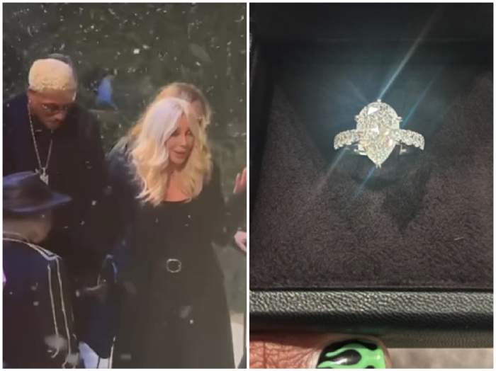 Colaj cu Cher și iubitul ei, plus inelul cu diamant