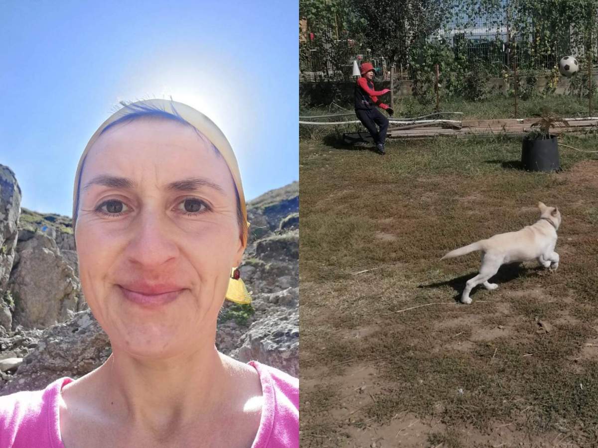 Ana Maita a sesizat în urmă cu două luni problema câinilor periculoși, dar nu s-a luat nicio măsură. Ana Oros și un câine