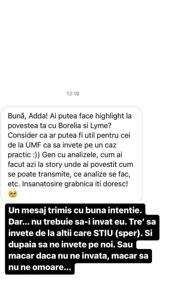 Adda, semnal de alarmă, după ce a fost diagnosticată greșit. Ce mesaj a transmis artista sistemului medical: "Măcar să nu ne omoare”