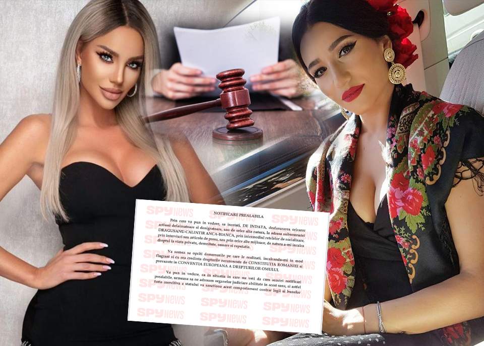 EXCLUSIV. Documente oficiale. Dovada că Bianca Drăgușanu a notificat-o pe Claudia Pătrășcanu! Declarațiile vedetei după ce i-a interzis cântăreței să mai vorbească despre ea