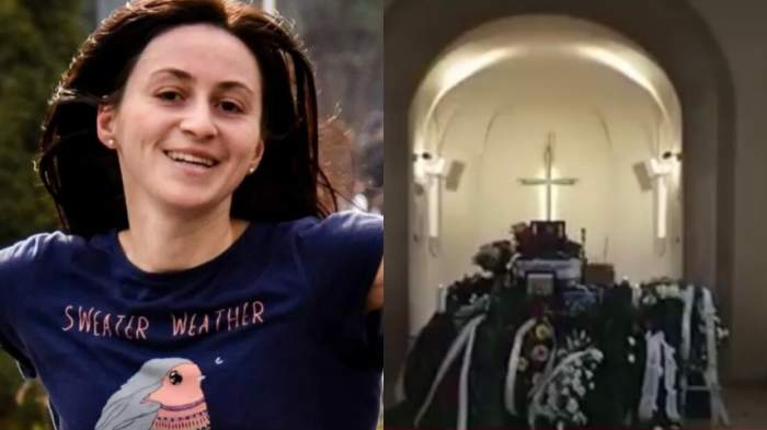 Primele imagini de la înmormântarea Anei Oros. Femeia ucisă de câini a fost condusă pe ultimul drum / FOTO