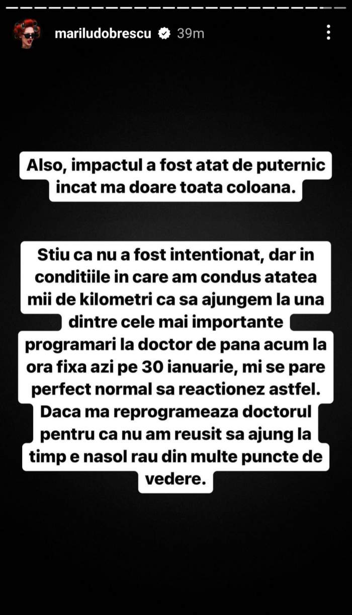 Marilu Dobrescu, implicată într-un accident rutier. Influencerița a izbucnit în lacrimi: „Pur și simplu înnebunesc” / VIDEO