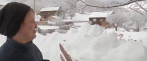 Locul din România unde casele au fost acoperite de zăpadă. Ninsorile au făcut prăpăd / FOTO