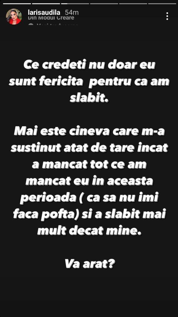 Larisa Udilă, susținută de soțul ei să slăbească. Vedeta nu a fost lăsată la greu: ”Îmi e tare frică” / FOTO