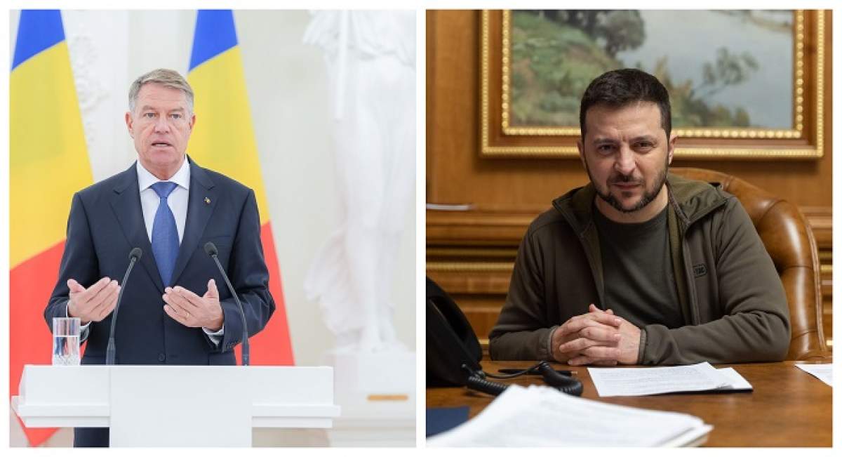 Klaus Iohannis i-a cerut lui Volodimir Zelenski identificarea unor soluții pentru cetățenii români din Ucraina