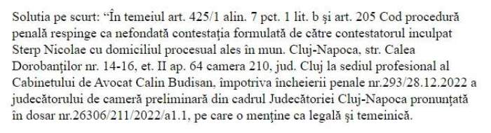 Cererea de contestație a lui Culiță Sterp a fost respinsă de către judecători! Artistul va rămâne sub control judiciar / VIDEO