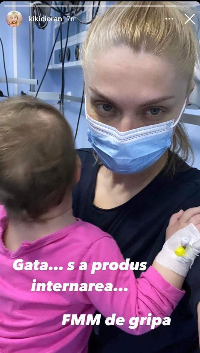 Cristina Cioran, de urgență la spital cu fiica ei. Cu ce problemă se confruntă fetița: „S-a produs internarea” / FOTO