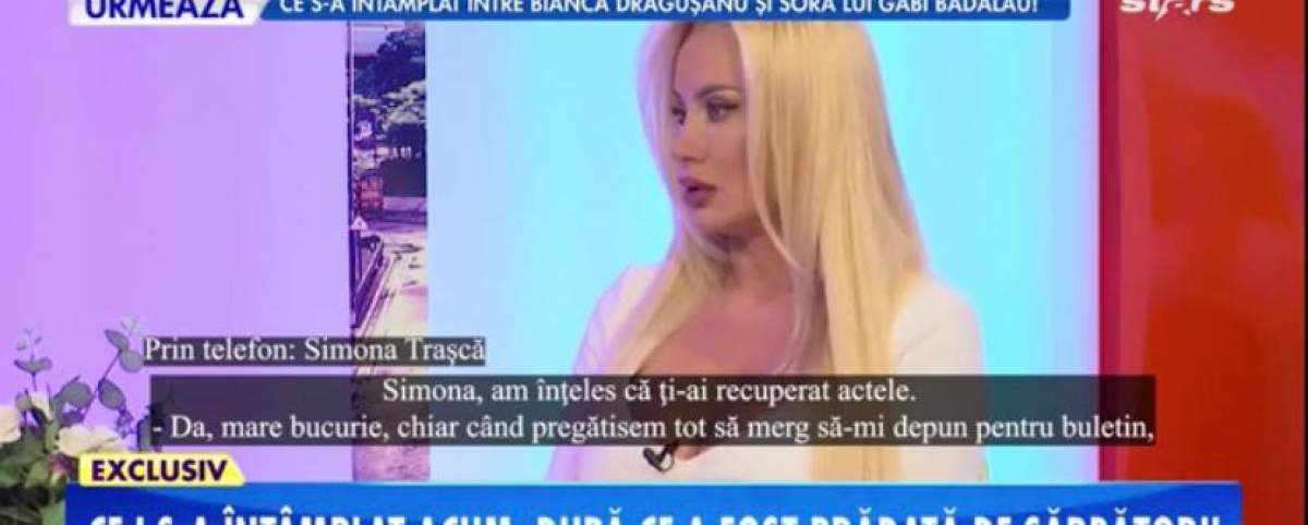 Răsturnare de situație pentru Simona Trașcă! Vedeta și-a recuperat lucrurile furate din supermarket: "Sunt obsedată acum” / VIDEO