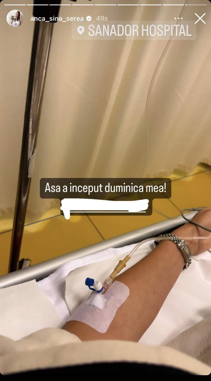 Anca Serea se confruntă cu noi probleme de sănătate. Vedeta a ajuns de urgență la spital: "Așa a început duminica mea..." / FOTO