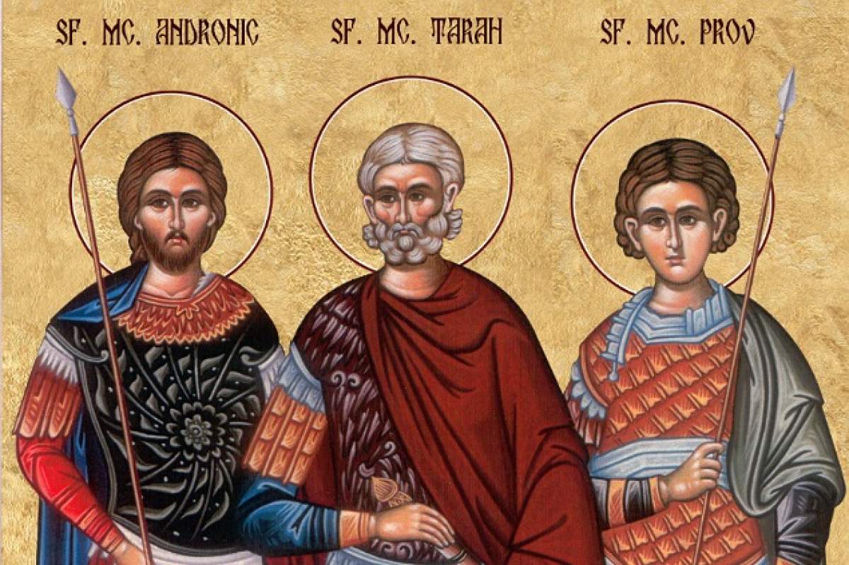 Calendar Ortodox, 12 octombrie - Sfinții Mucenici Tarah, Prov și Andronic. Rugăciunea pe care trebuie să o rostești în această zi