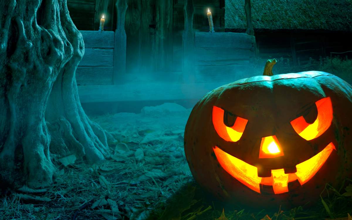 Dovleac de Halloween intr-o camera părăsită Sărbătoarea cunoscută sub numele de Halloween a fost influențată, de-a lungul secolelor, de numeroase culturi. În Imperiul Roman era Ziua Pomona, la celtici era festivalul Samhain, iar la creștini Sărbătoarea Tuturor Sfinților.