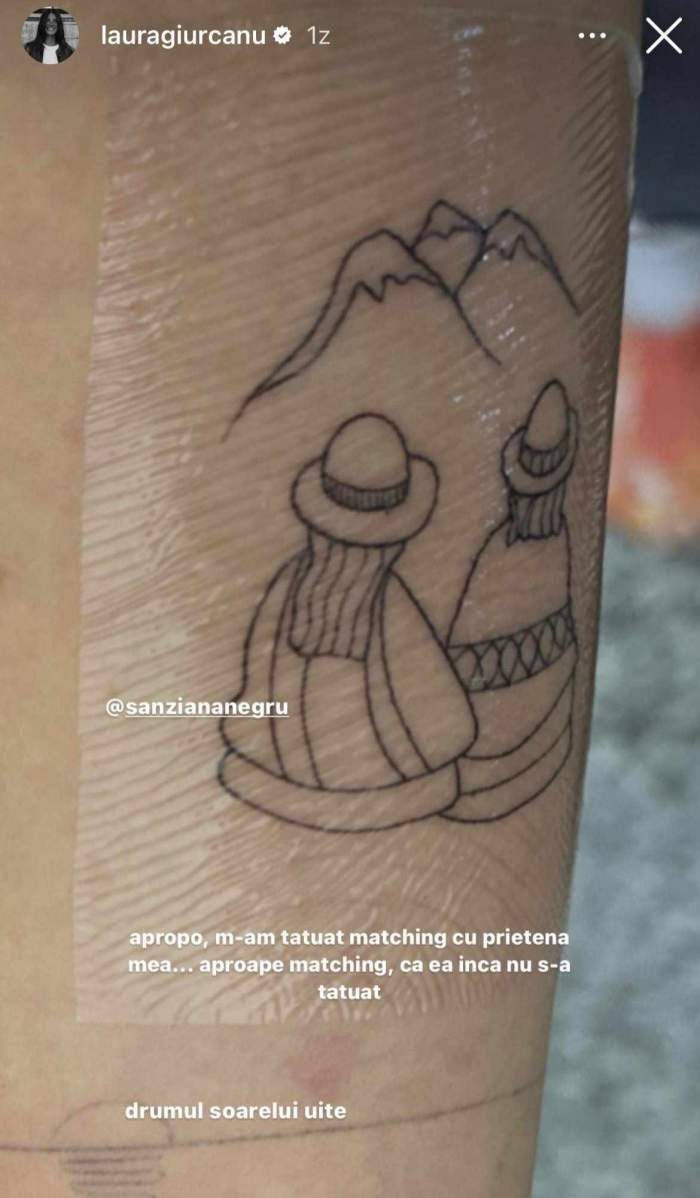 tatuajul de pe pielea Laurei Giurcanu