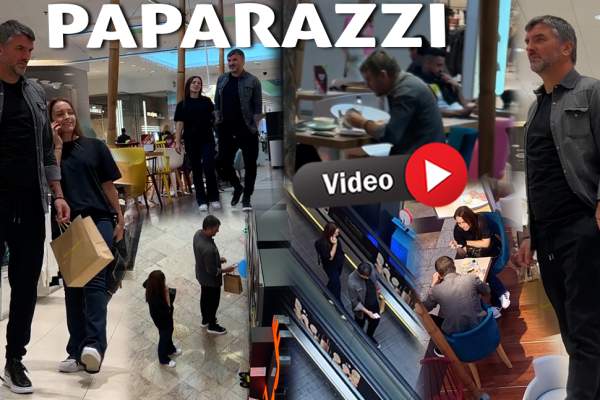 Adrian Mihalcea și-a scos soția la mall. Fostul fotbalist a fost atent cu femeia din viața lui / PAPARAZZI