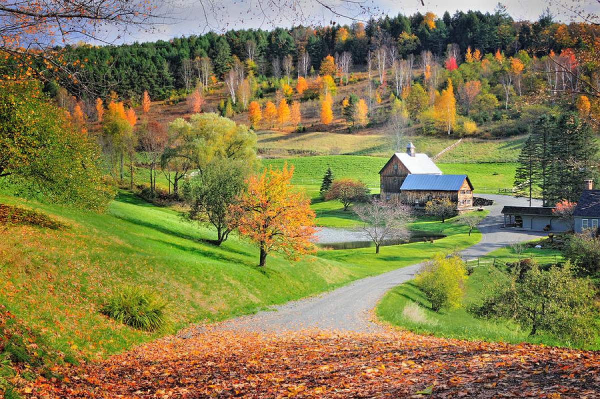 Orașul Pomfret, situat în statul american Vermont Orașul de poveste unde turiștii sunt interziși