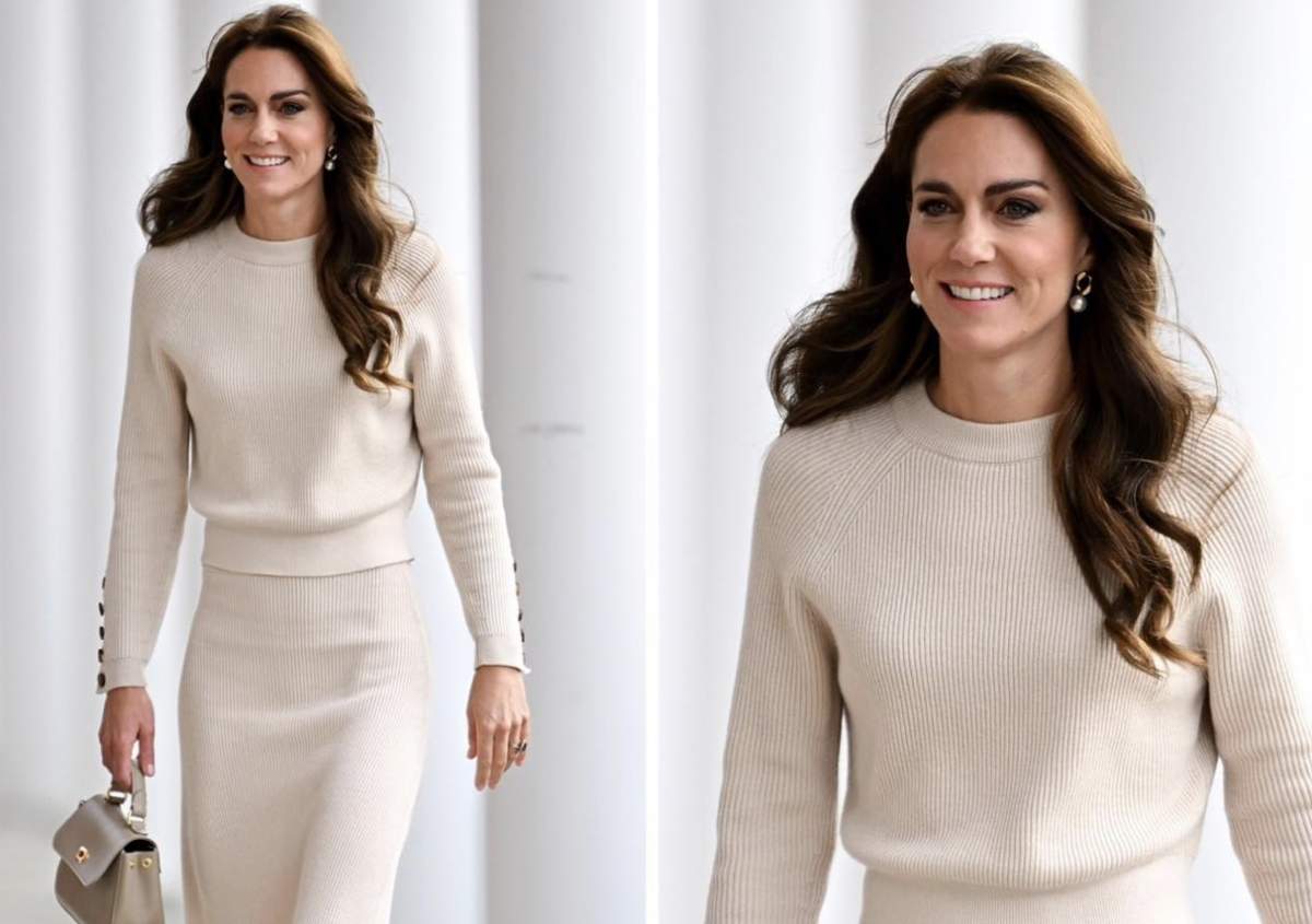 Kate Middleton a fost îmbrăcată într-o ţinută realizată în România. Imaginile cu ducesa de Wales au făcut înconjurul lumii/