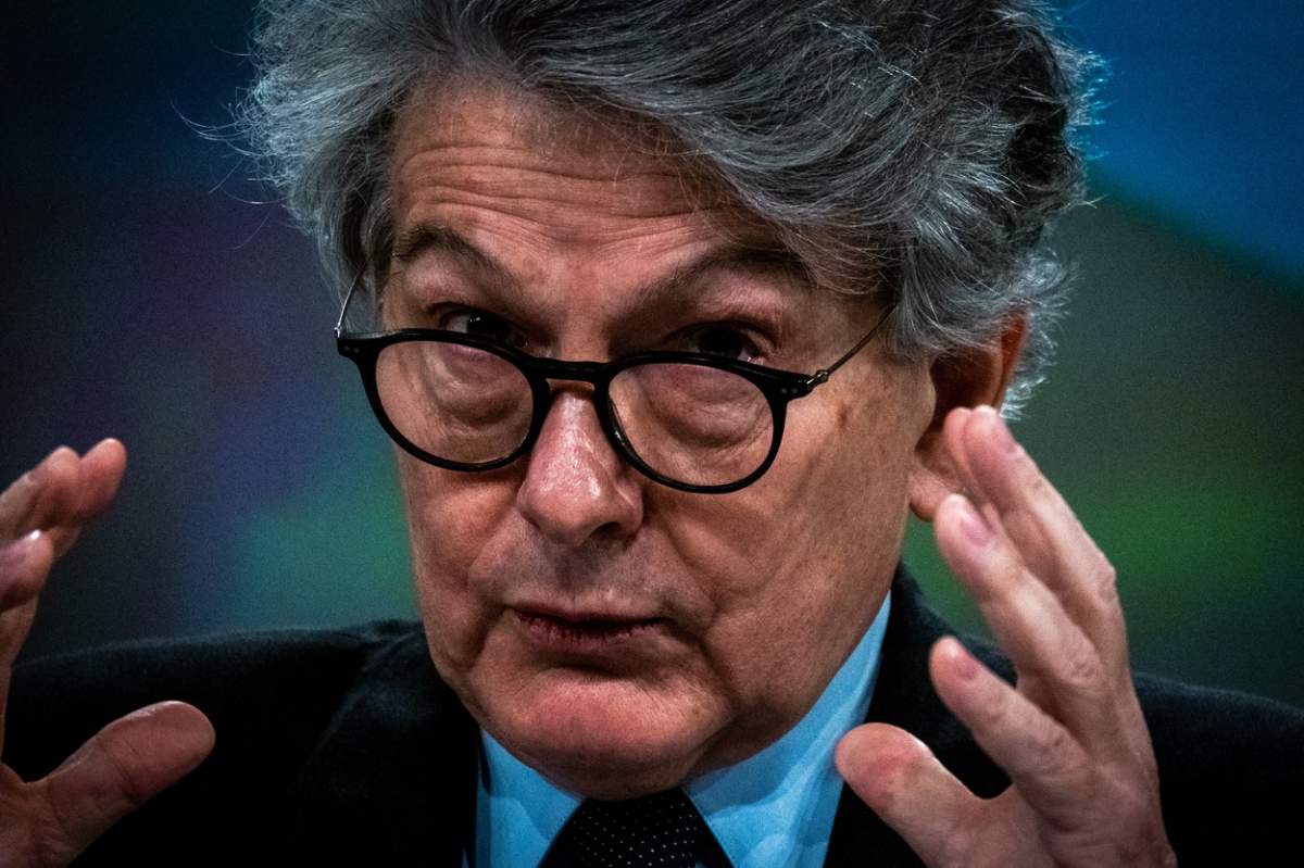 Thierry Breton, comisarul Uniunii Europene (UE) pentru piața internă