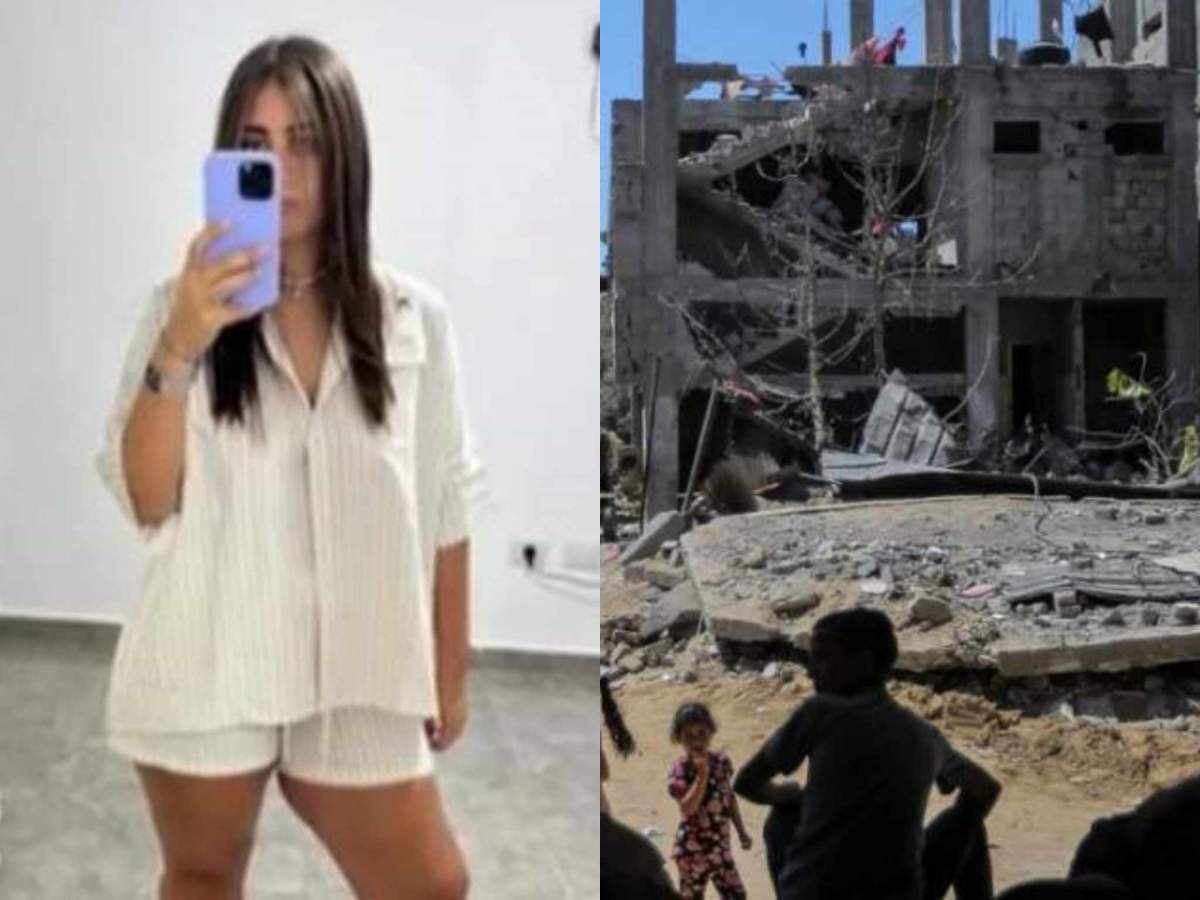 Karin Juorno și imagine din Fâșia Gaza