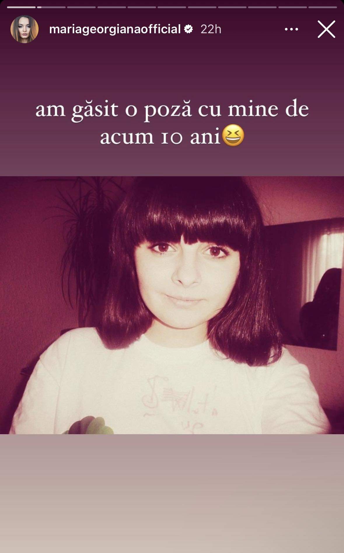 Maria Georgiana în adolescență