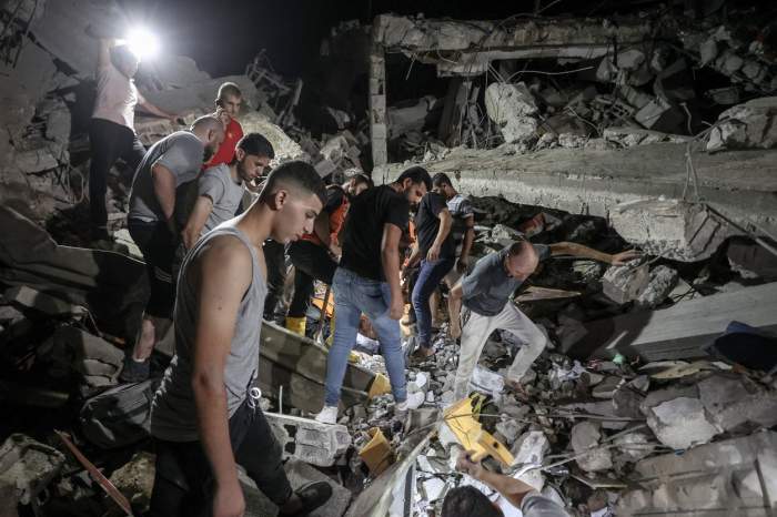 biserica din Gaza bombardată