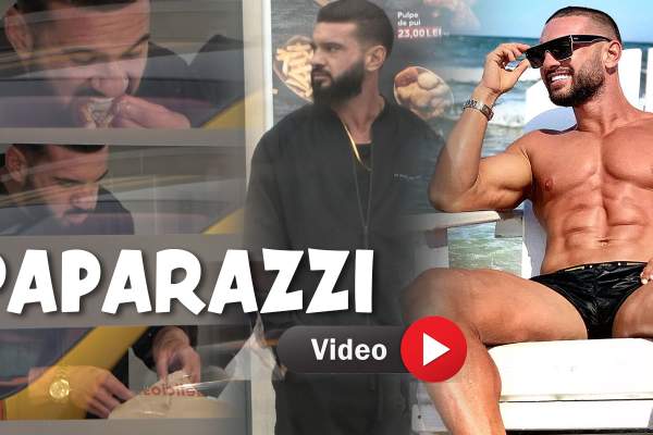 "Hâtz” nu este pretențios la mâncare! Dorian Popa servește oriunde poftește! Unde a fost surprins de paparazzii SpyNews.ro  / PAPARAZZI