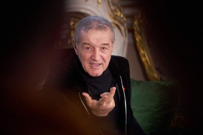 Gigi Becali la o conferință de presă