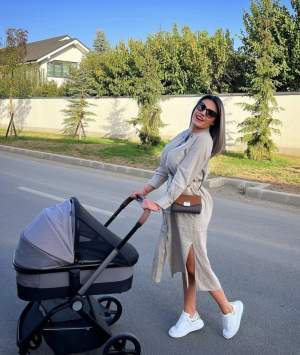 Diana Enache, prima fotografie pe internet după ce a devenit mămică! Cât de fericită este fiica lui Adrian Enache după naștere / FOTO