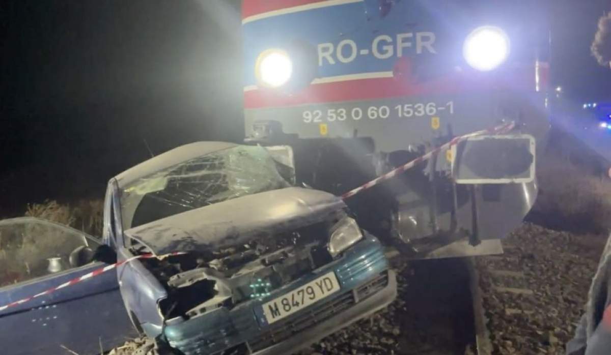 O persoana și-a pierdut viața, dupa ce o mașină a fost spulberată de tren, in urma cu puțin timp, in județul Teleorman