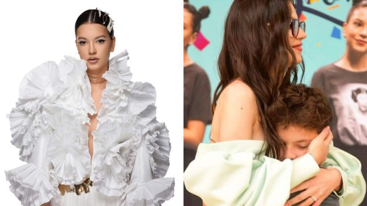 Colaj din două poze cu Cleopatra Stratan și fratele ei