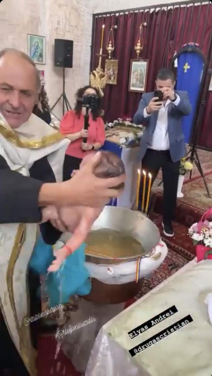 Sărbătoare mare în familia Claudiei Shik. Fosta concurentă de la "Mireasa" și soțul ei își botează micuțul / VIDEO