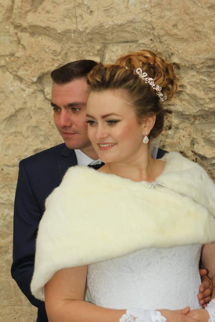 Vasile Cricovan și soția lui la nunta lor.