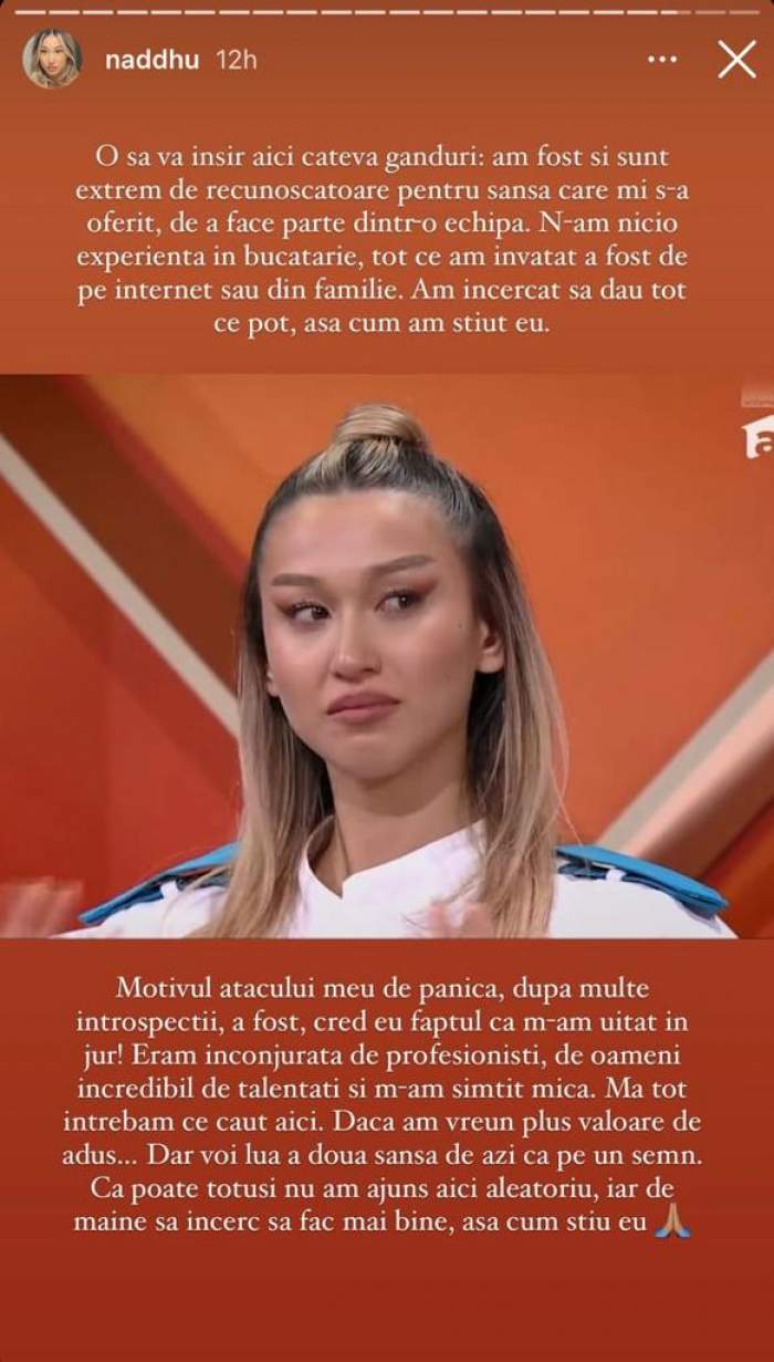 A facut atac de panică la Chefi la Cuțite! Nadd Hu a spus motivul de abia acum: "N-am nicio experiență în bucătărie”