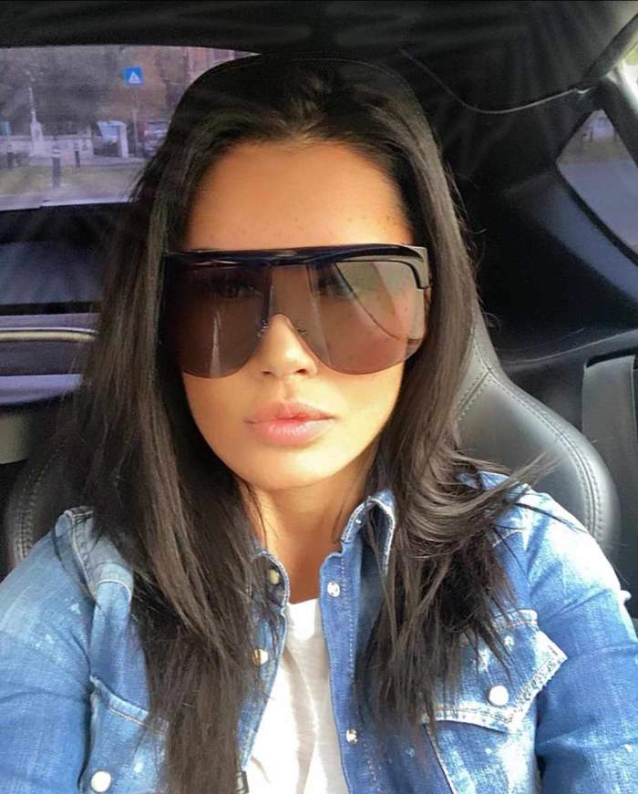 Oana Zăvoranu cu ochelari de soare pe ochi.