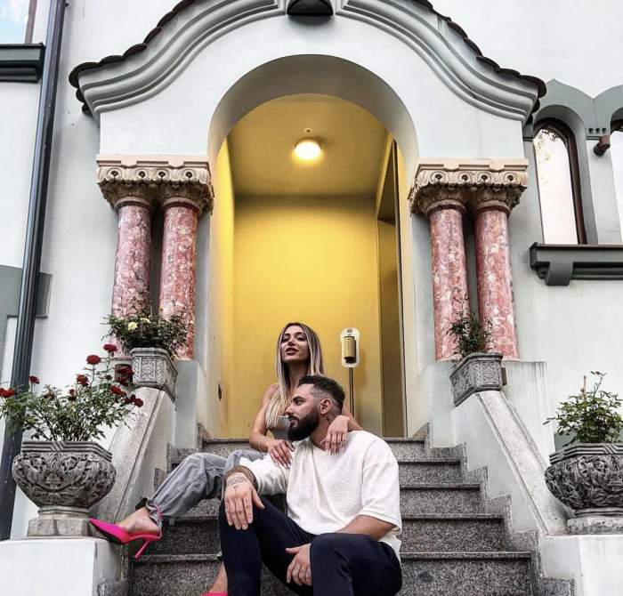 Romeo Vasiloni și Daria Cuflic s-au fotografiat în ipostaze tandre