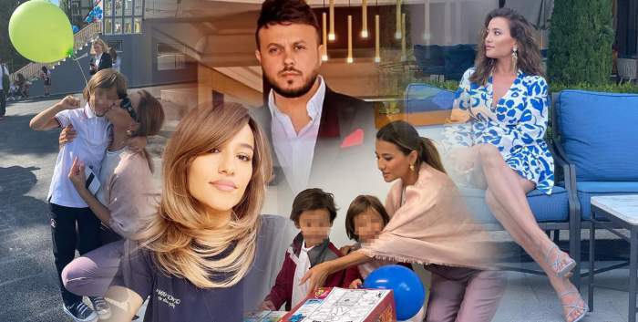 Machetă Claudia Pătrășcanu, Gabi Bădălău și copiii lor