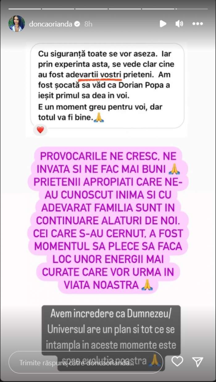 Cine îi este alături soției lui Călin Donca de când omul de afaceri a fost arestat. Orianda Donca recunoaște că nu a fost înconjurată de prieteni adevărați în această perioadă: „Cei care s-au cernut...” / FOTO