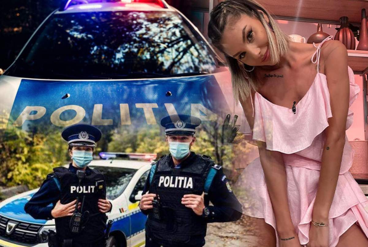 Ramona Olaru și polițiști