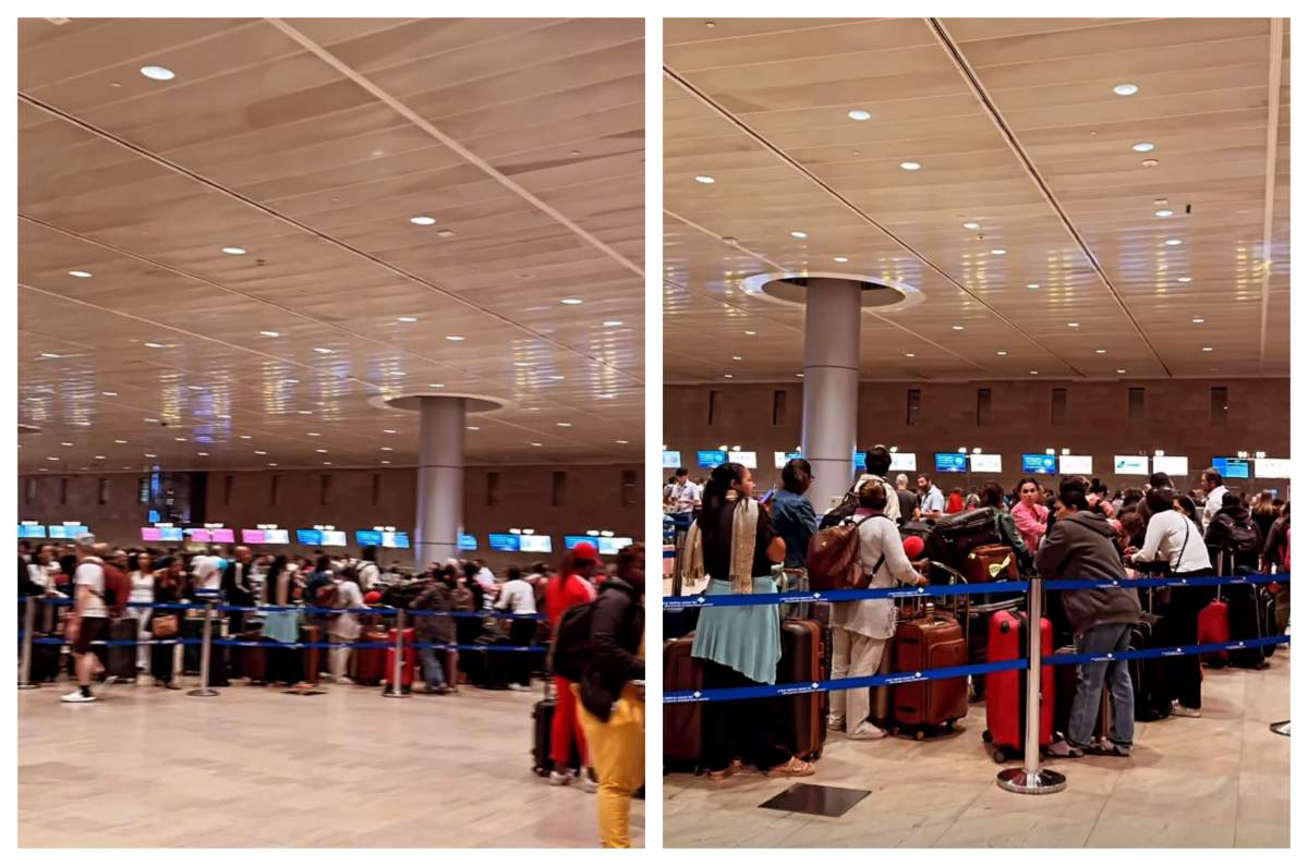 Haos in aeroportul din Tel Aviv. Mii de oameni fug din calea războiului / FOTO