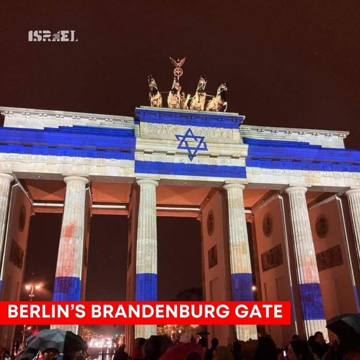 Semn de solidaritate pentru Israel! Clădiri celebre din întreaga lume, luminate în culorile drapelului israelian
