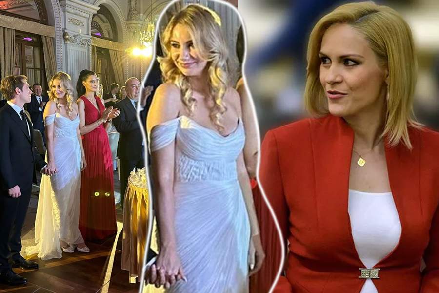 Cum arată rochia purtată de nora Gabrielei Firea la petrecerea de după cununia civilă. Eva a strălucit în cel mai important moment din viața ei / FOTO